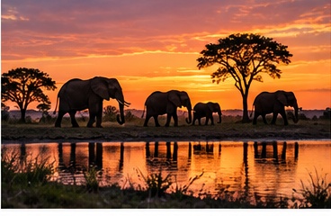 Sunset safari drive